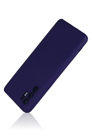 Uray store Oppo Reno 6 Kılıf Nano içi Kadife Silikon - Mor