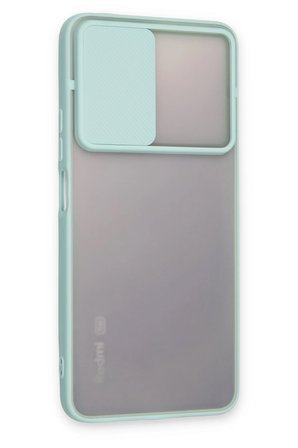 Uray store Xiaomi Redmi Note 11T Kılıf Palm Buzlu Kamera Sürgülü Silikon - Turkuaz