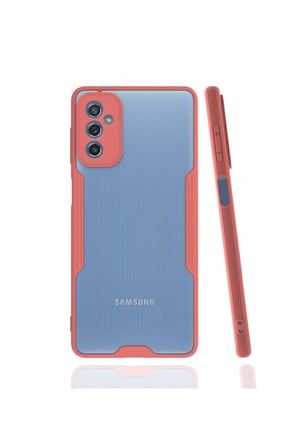Uray store Samsung Galaxy M52 5G Kılıf Platin Silikon - Pembe