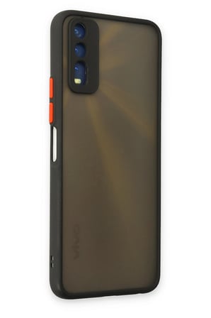 Uray store Vivo Y11S Kılıf Montreal Silikon Kapak - Siyah