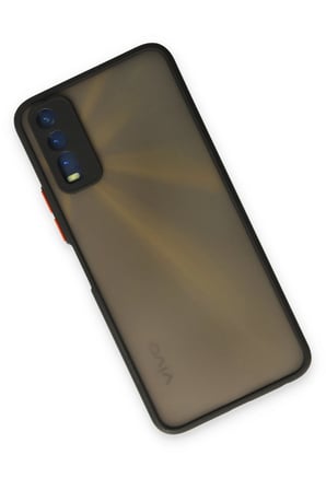 Uray store Vivo Y11S Kılıf Montreal Silikon Kapak - Siyah