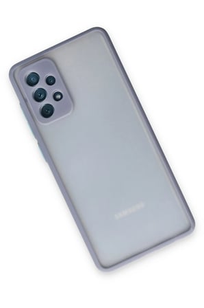 Uray store Samsung Galaxy A72 Kılıf Montreal Silikon Kapak - Gri