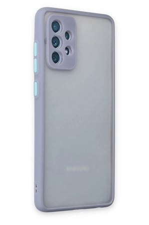 Uray store Samsung Galaxy A72 Kılıf Montreal Silikon Kapak - Gri
