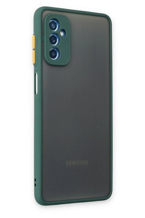 Uray store Samsung Galaxy M52 5G Kılıf Montreal Silikon Kapak - Yeşil
