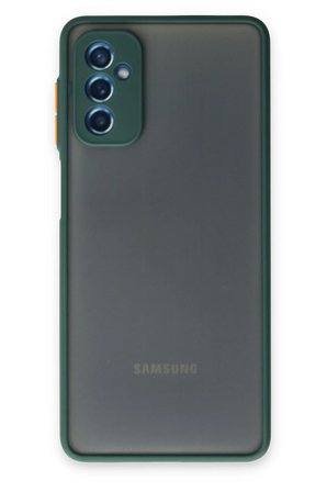 Uray store Samsung Galaxy M52 5G Kılıf Montreal Silikon Kapak - Yeşil