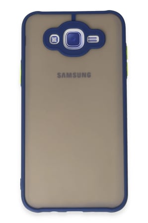 Uray store Samsung Galaxy J7 Kılıf Montreal Silikon Kapak - Lacivert