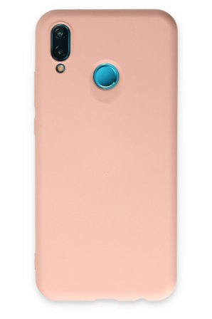 Uray store Huawei P20 Lite Kılıf Nano içi Kadife Silikon - Pudra