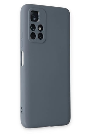 Uray store Xiaomi Redmi Note 11T Kılıf Nano içi Kadife Silikon - Gri