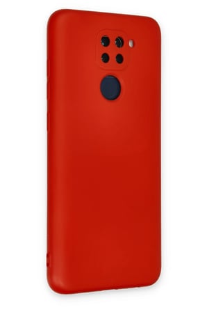 Uray store Xiaomi Redmi Note 9 Kılıf Nano içi Kadife Silikon - Kırmızı
