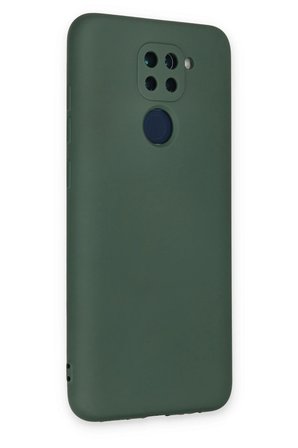 Uray store Xiaomi Redmi Note 9 Kılıf Nano içi Kadife Silikon - Koyu Yeşil