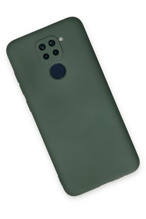Uray store Xiaomi Redmi Note 9 Kılıf Nano içi Kadife Silikon - Koyu Yeşil