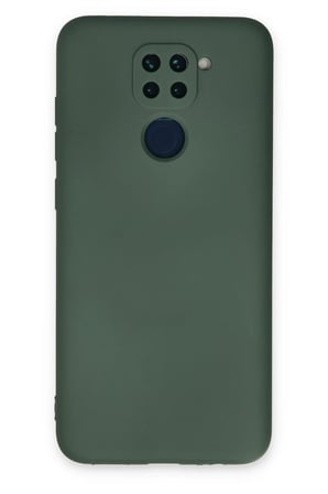 Uray store Xiaomi Redmi Note 9 Kılıf Nano içi Kadife Silikon - Koyu Yeşil