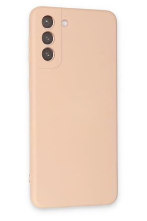 Uray store Samsung Galaxy S21 Plus Kılıf Nano içi Kadife Silikon - Pudra