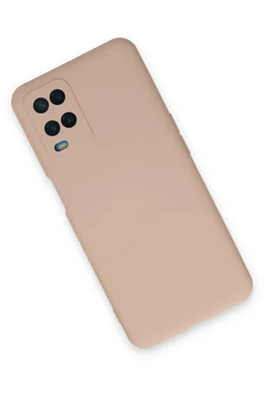 Uray store Oppo A54 4G Kılıf Nano içi Kadife Silikon - Pudra