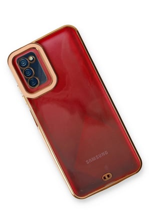 Uray store Samsung Galaxy A03S Kılıf Liva Lens Silikon - Rose