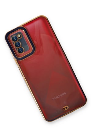 Uray store Samsung Galaxy A03S Kılıf Liva Lens Silikon - Mavi