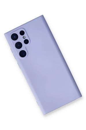 Uray store Samsung Galaxy S22 Ultra Kılıf Nano içi Kadife Silikon - Lila