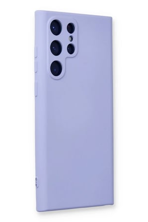 Uray store Samsung Galaxy S22 Ultra Kılıf Nano içi Kadife Silikon - Lila