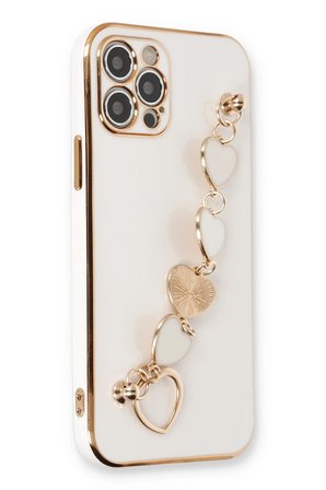 Uray store Apple iPhone 12 Pro Max Kılıf Esila Silikon - Beyaz