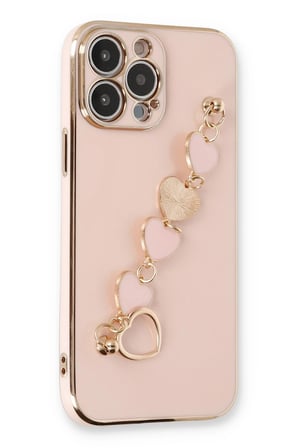 Uray store Apple iPhone 13 Pro Max Kılıf Esila Silikon - Pudra