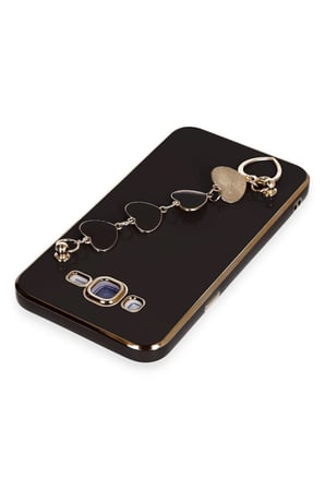 Uray store Samsung Galaxy J7 Kılıf Esila Silikon - Siyah