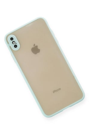 Uray store Apple iPhone XS Max Kılıf Montreal Silikon Kapak - Turkuaz