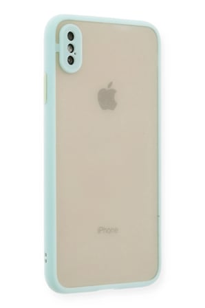 Uray store Apple iPhone XS Max Kılıf Montreal Silikon Kapak - Turkuaz