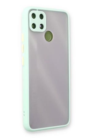 Uray store Realme C25 Kılıf Montreal Silikon Kapak - Turkuaz