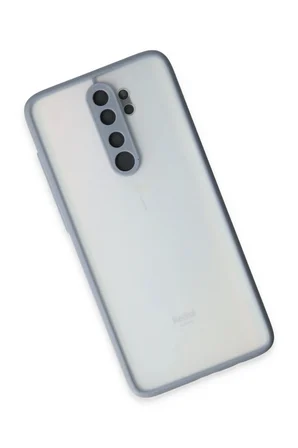 Uray store Xiaomi Redmi Note 8 Pro Kılıf Montreal Silikon Kapak - Gri