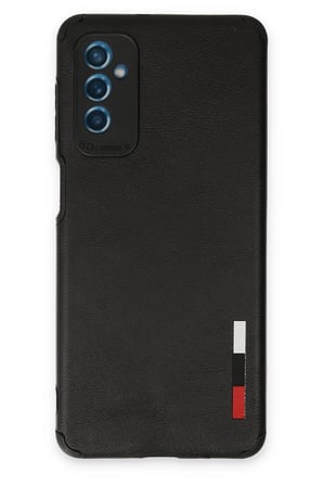 Uray store Samsung Galaxy M52 5G Kılıf Loop Deri Silikon - Siyah