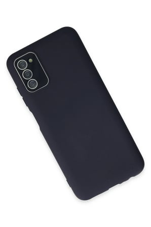 Uray store Samsung Galaxy A03S Kılıf Lansman Glass Kapak - Lacivert