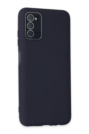 Uray store Samsung Galaxy A03S Kılıf Lansman Glass Kapak - Lacivert