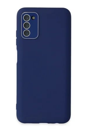 Uray store Samsung Galaxy A03S Kılıf Lansman Glass Kapak - Sky Blue