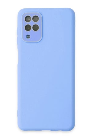 Uray store Samsung Galaxy A22 Kılıf Lansman Glass Kapak - Mavi
