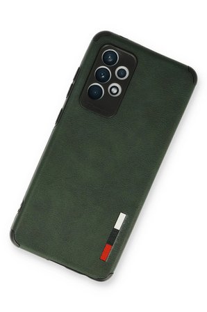 Uray store Samsung Galaxy A53 5G Kılıf Loop Deri Silikon - Yeşil
