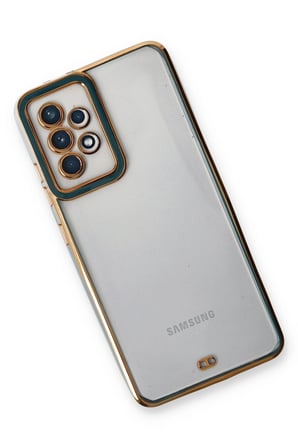 Uray store Samsung Galaxy A33 5G Kılıf Liva Lens Silikon - Yeşil