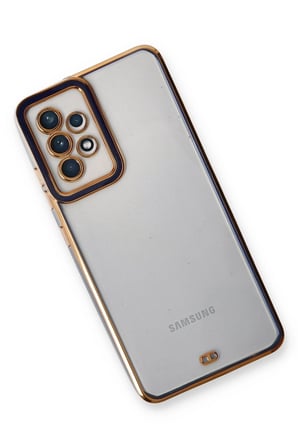 Uray store Samsung Galaxy A53 5G Kılıf Liva Lens Silikon - Mavi