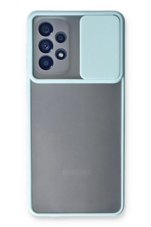 Uray store Samsung Galaxy A33 5G Kılıf Palm Buzlu Kamera Sürgülü Silikon - Turkuaz