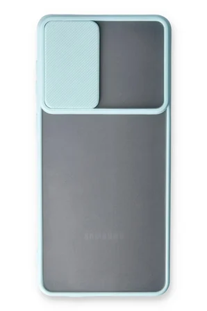 Uray store Samsung Galaxy A53 5G Kılıf Palm Buzlu Kamera Sürgülü Silikon - Turkuaz