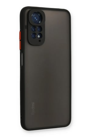Uray store Xiaomi Redmi Note 11 Kılıf Montreal Silikon Kapak - Siyah