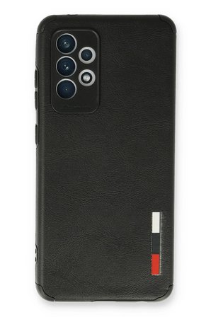 Uray store Samsung Galaxy A73 5G Kılıf Loop Deri Silikon - Siyah