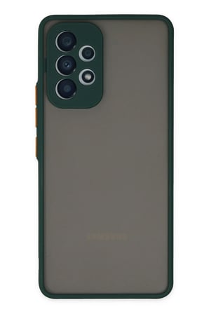 Uray store Samsung Galaxy A73 5G Kılıf Montreal Silikon Kapak - Yeşil