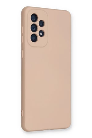Uray store Samsung Galaxy A33 5G Kılıf Nano içi Kadife Silikon - Pudra
