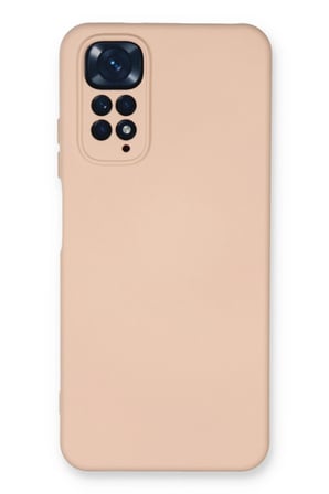 Uray store Xiaomi Redmi Note 11 Kılıf Nano içi Kadife Silikon - Pudra