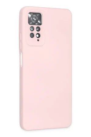 Uray store Xiaomi Redmi Note 11 Pro Kılıf Nano içi Kadife Silikon - Pudra