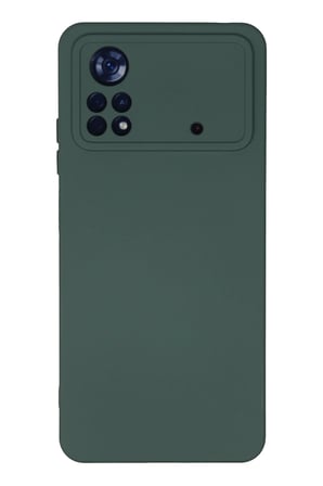 Uray store Xiaomi Poco X4 Pro 5G Kılıf Nano içi Kadife Silikon - Koyu Yeşil