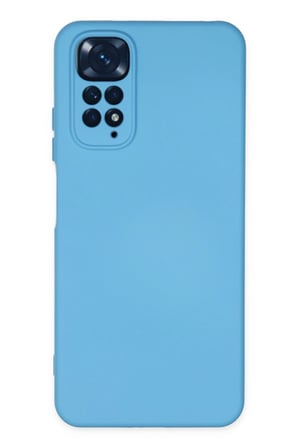 Uray store Xiaomi Redmi Note 11 Kılıf Nano içi Kadife Silikon - Mavi