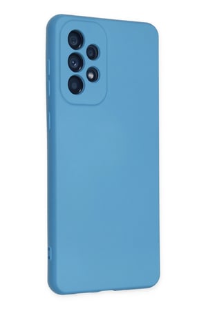 Uray store Samsung Galaxy A53 5G Kılıf Nano içi Kadife Silikon - Mavi