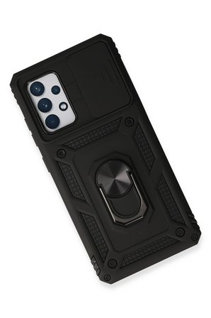 Uray store Samsung Galaxy A73 5G Kılıf Pars Lens Yüzüklü Silikon - Siyah