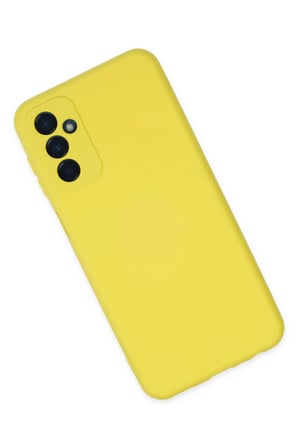 Uray store Samsung Galaxy M23 Kılıf Nano içi Kadife Silikon - Sarı
